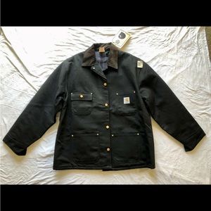 CARHARTT "HERITAGE" CHORE COAT COTTON FIELD JACKET MID-90's USA MADE NEW LG.